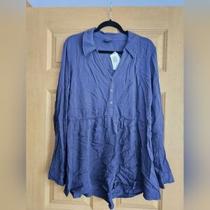 Womens blue blouse